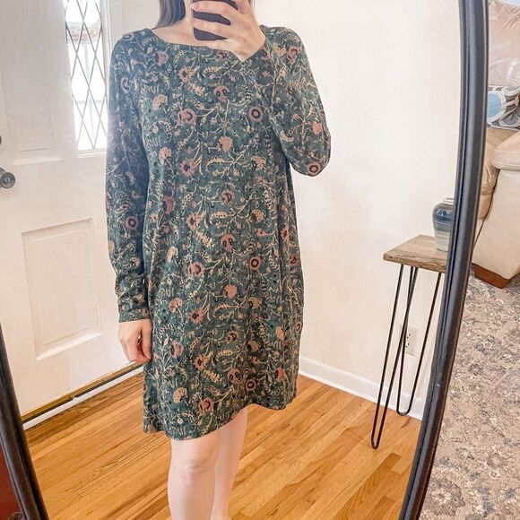 Peruvian Connection Orla Floral Long Sleeve Tunic Dress - Picture 1 of 9